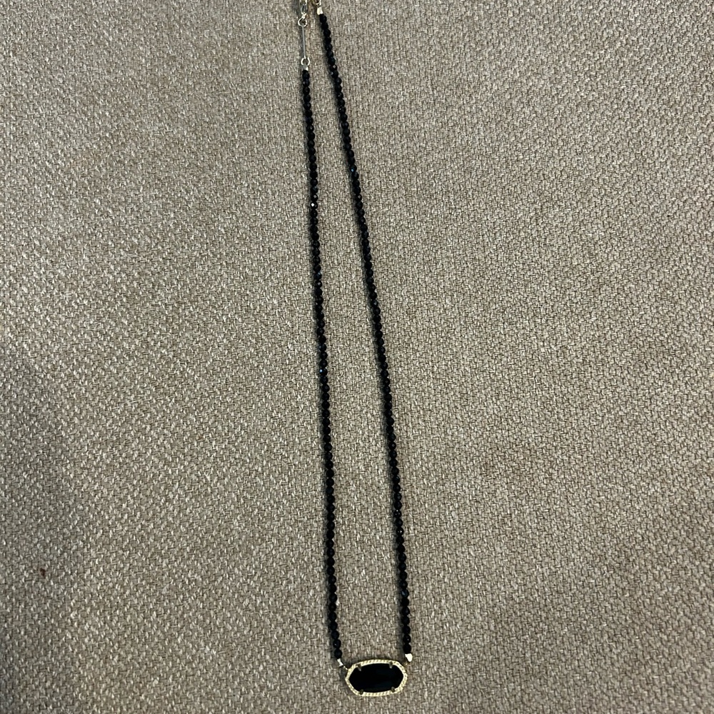 Kendra Scott Black Pendant Necklace